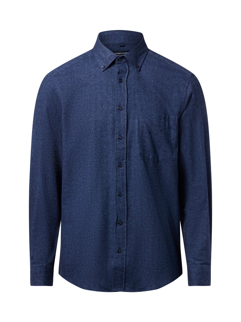 Andrew James Flanell-Hemd Herren Regular Fit Baumwolle rot gemustert, M
