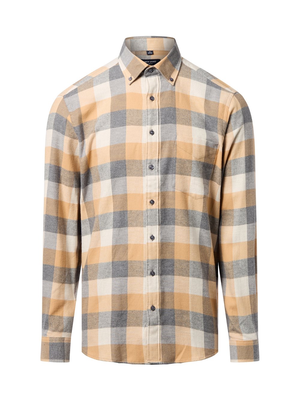 Andrew James Flanellhemd Herren Regular Fit Baumwolle mehrfarbig kariert, XXL