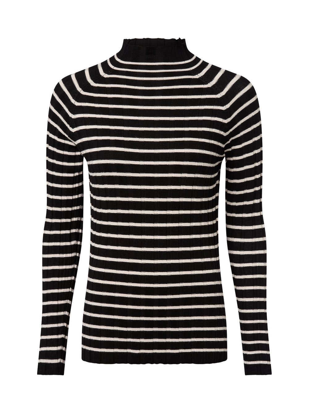 Marie Lund Pullover Damen Viskose schwarz gestreift, L