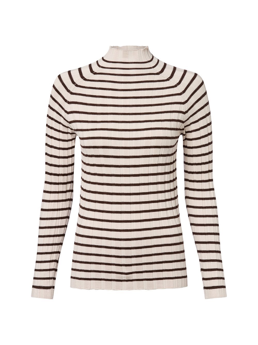 Marie Lund Pullover Damen Viskose beige gestreift, M