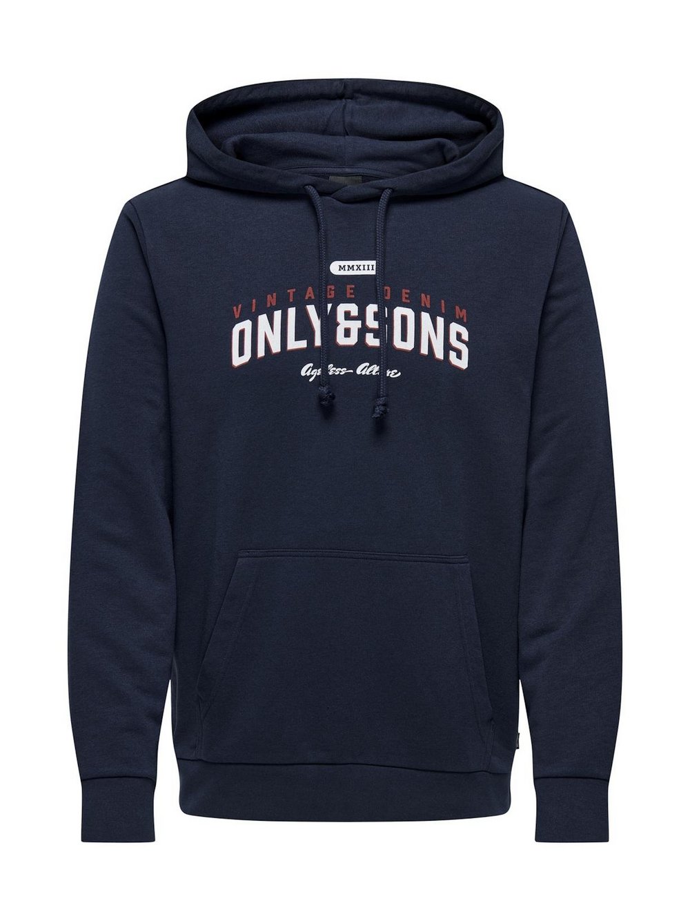 Only&Sons Hoodie Herren Baumwolle blau bedruckt, S