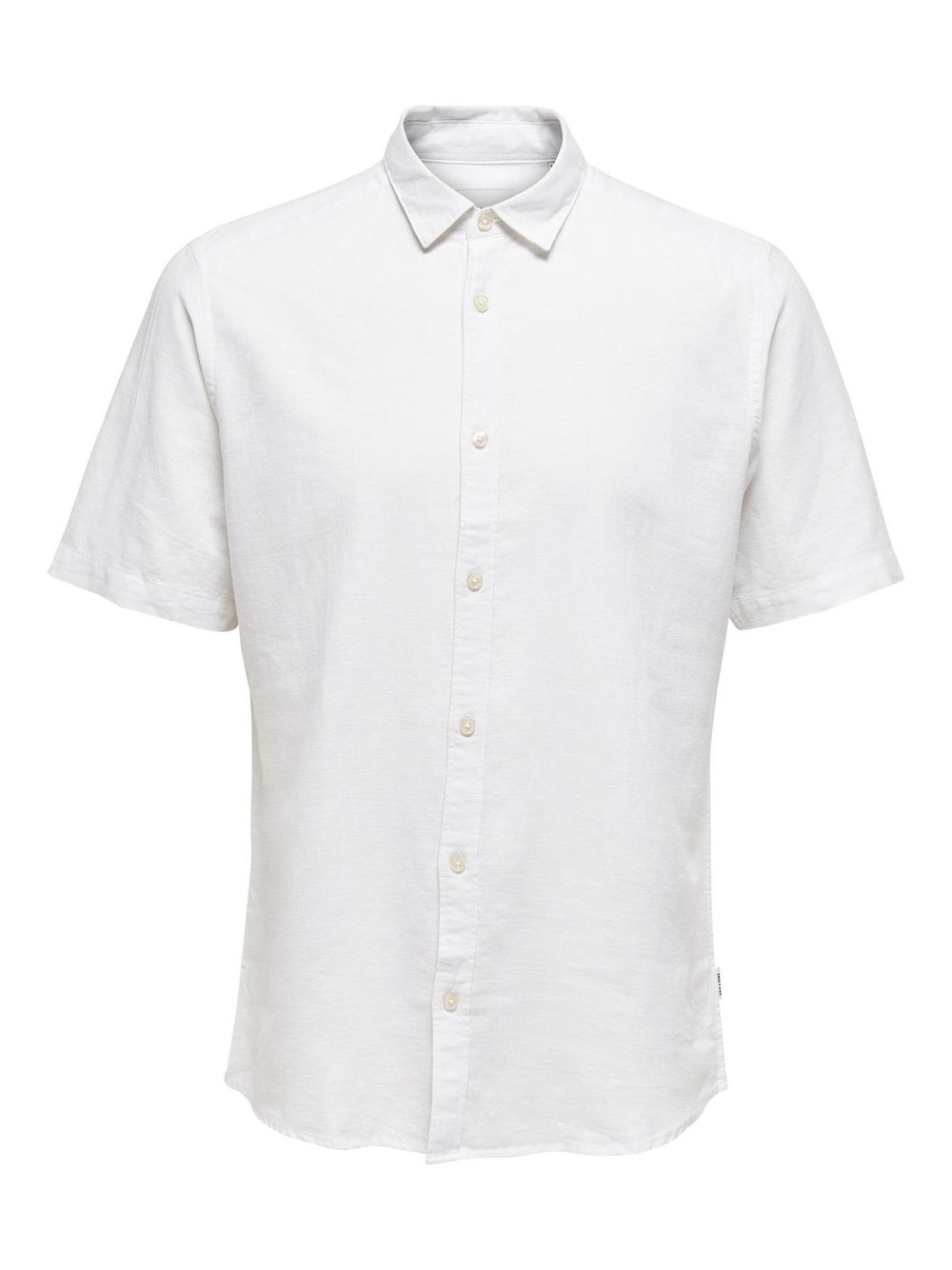 Thumbnail - Only&Sons Hemd Herren Slim Fit Baumwolle weiß, XXL