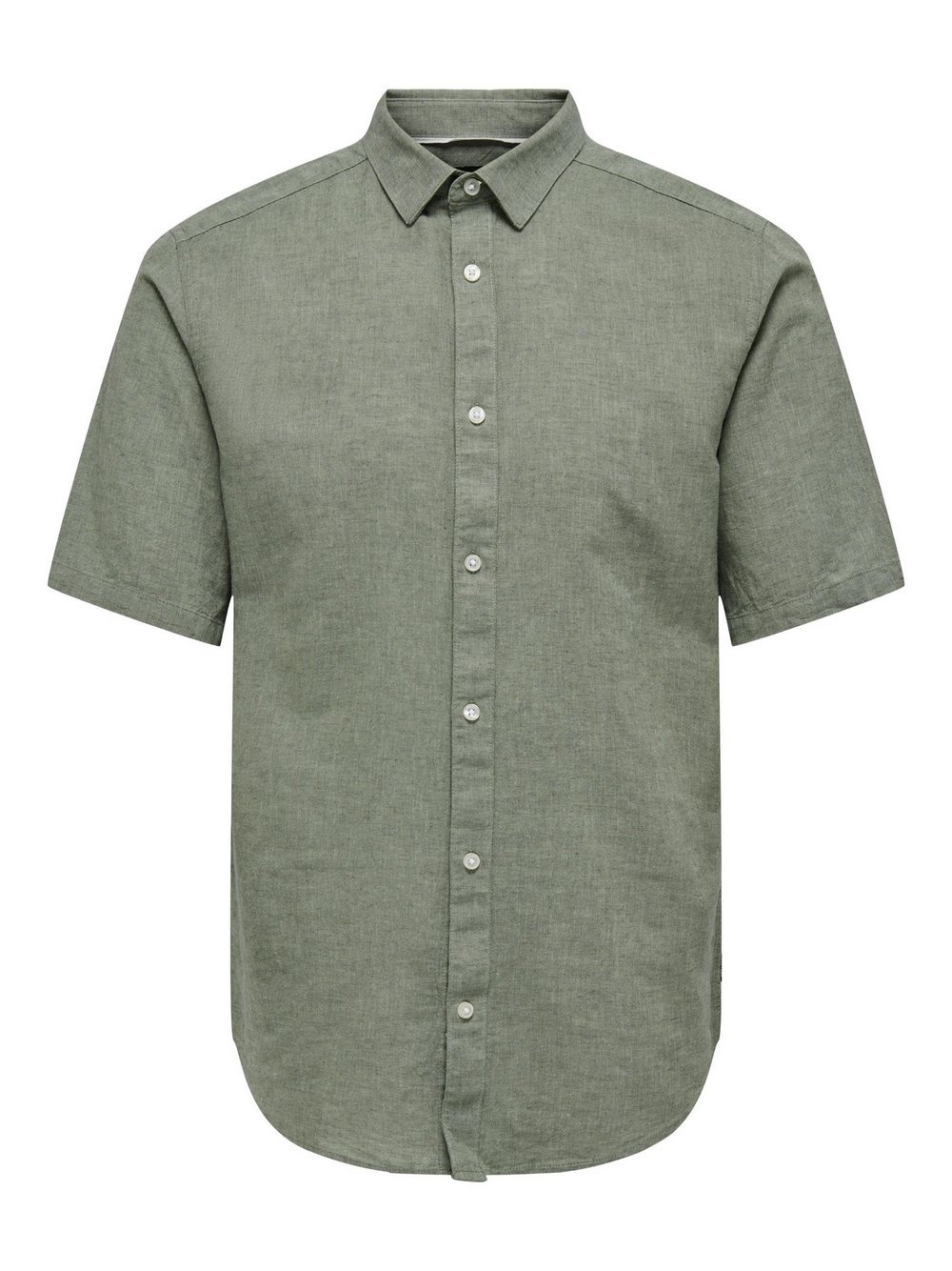 Only&Sons Hemd Herren Slim Fit Baumwolle grün, L