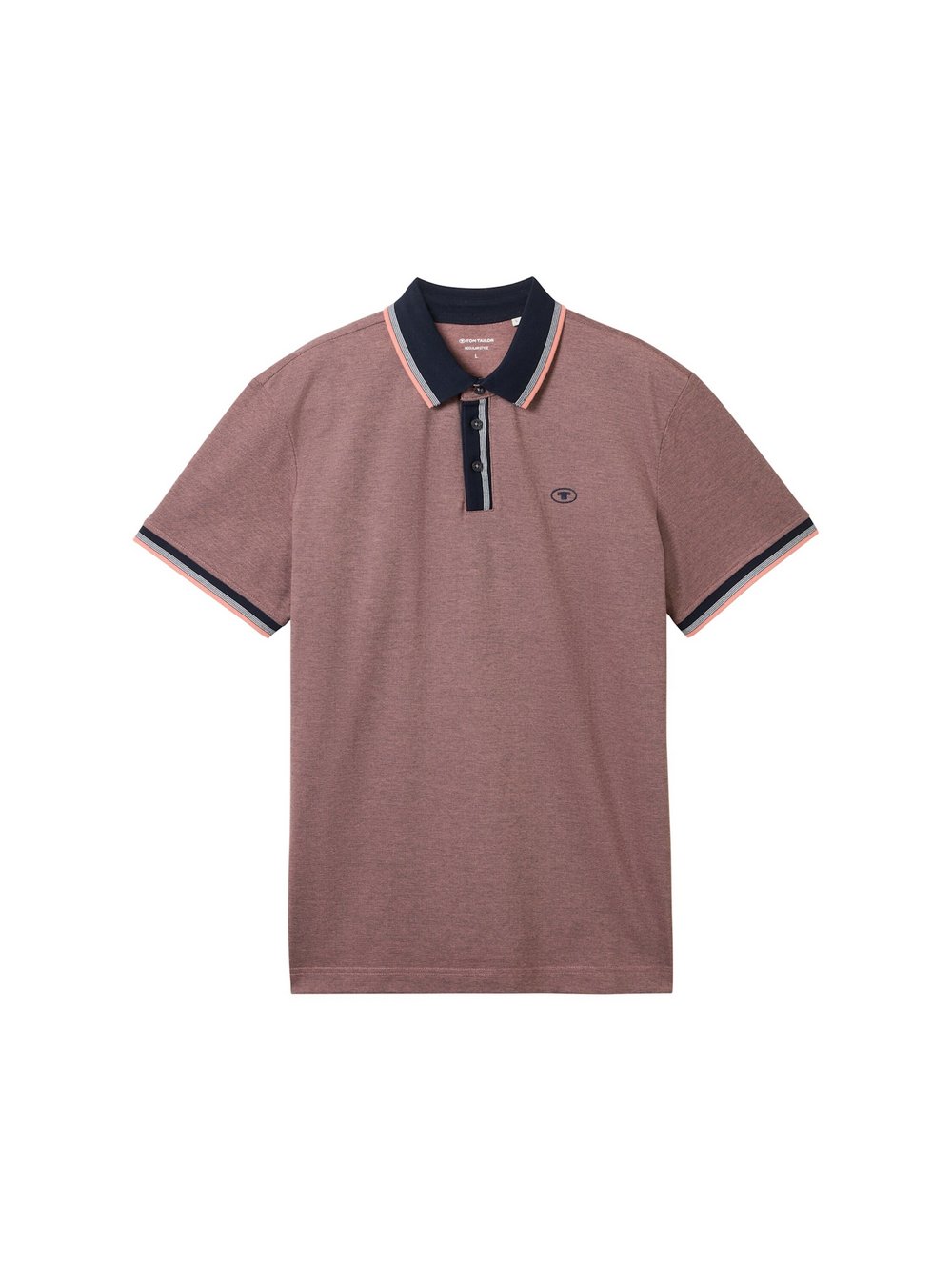 Tom Tailor Poloshirt Herren Baumwolle rot, XXL
