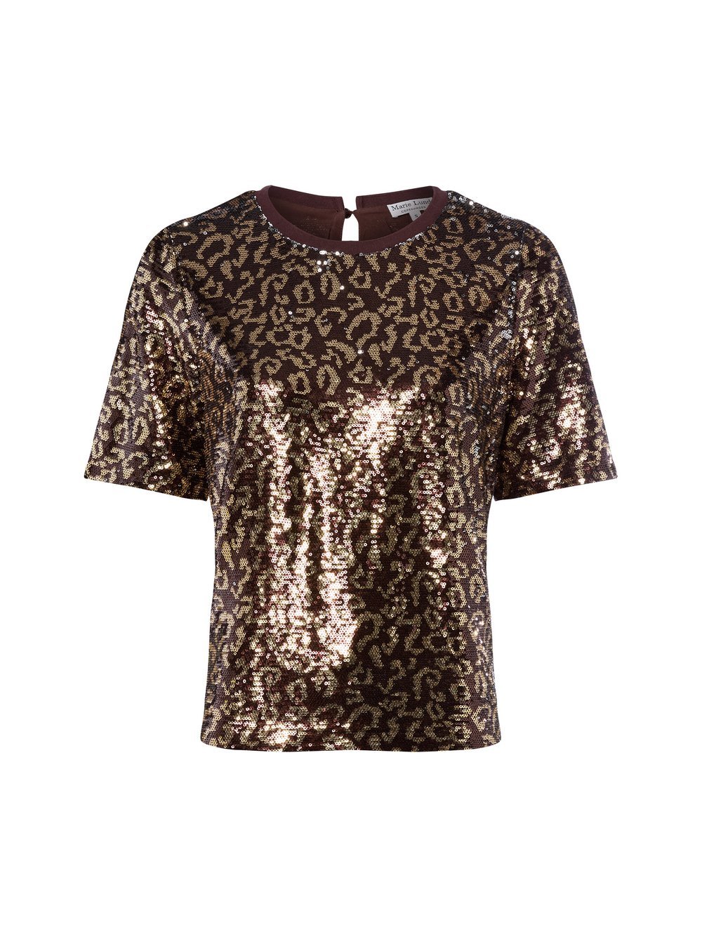 Marie Lund Paillettenshirt Damen mehrfarbig gemustert, XXL