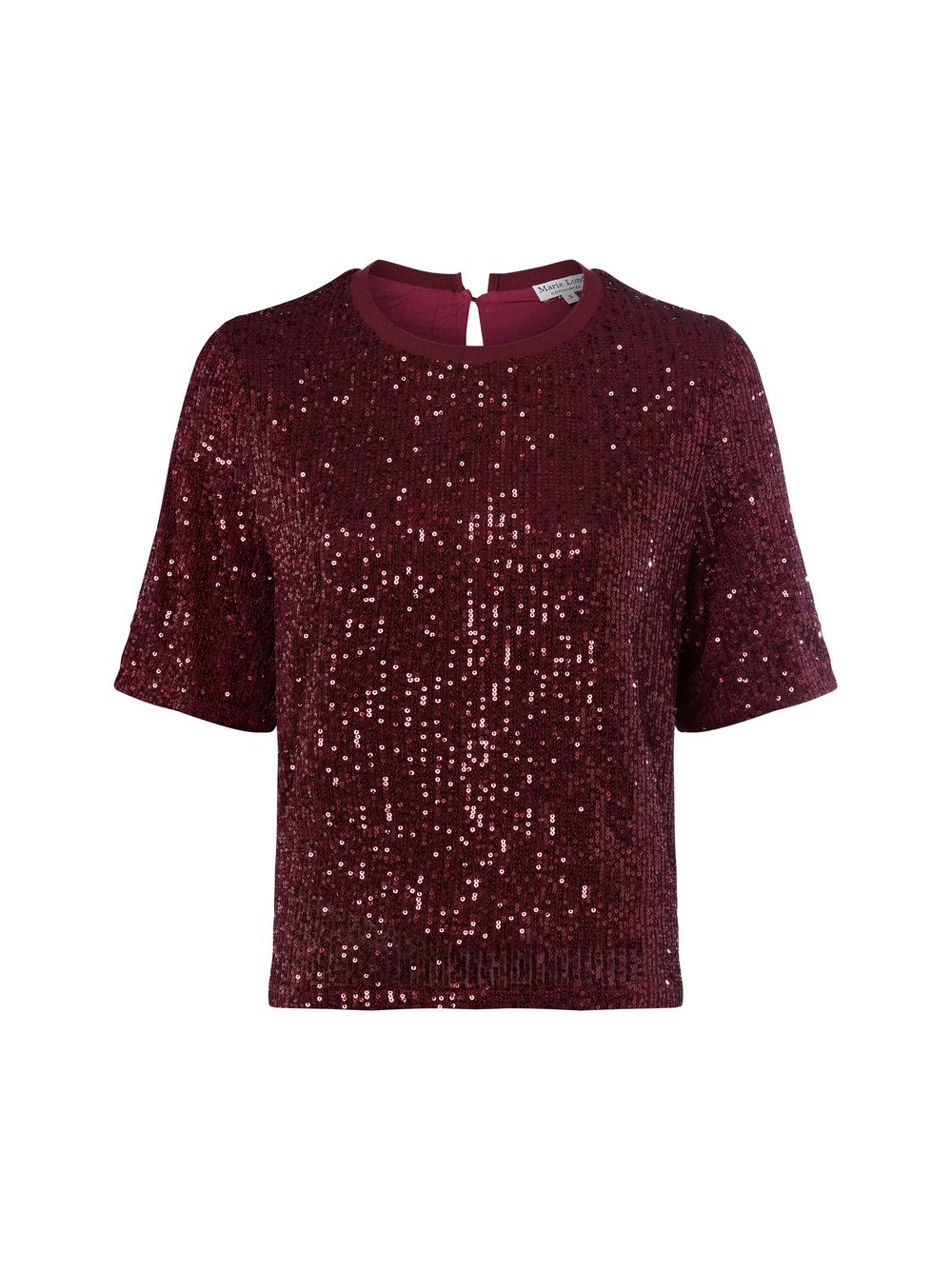 Marie Lund Paillettenshirt Damen rot, XXL