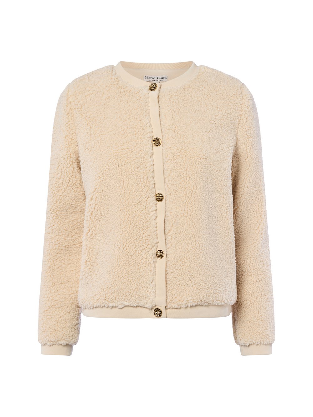 Marie Lund Teddy-Jacke Damen beige, XS