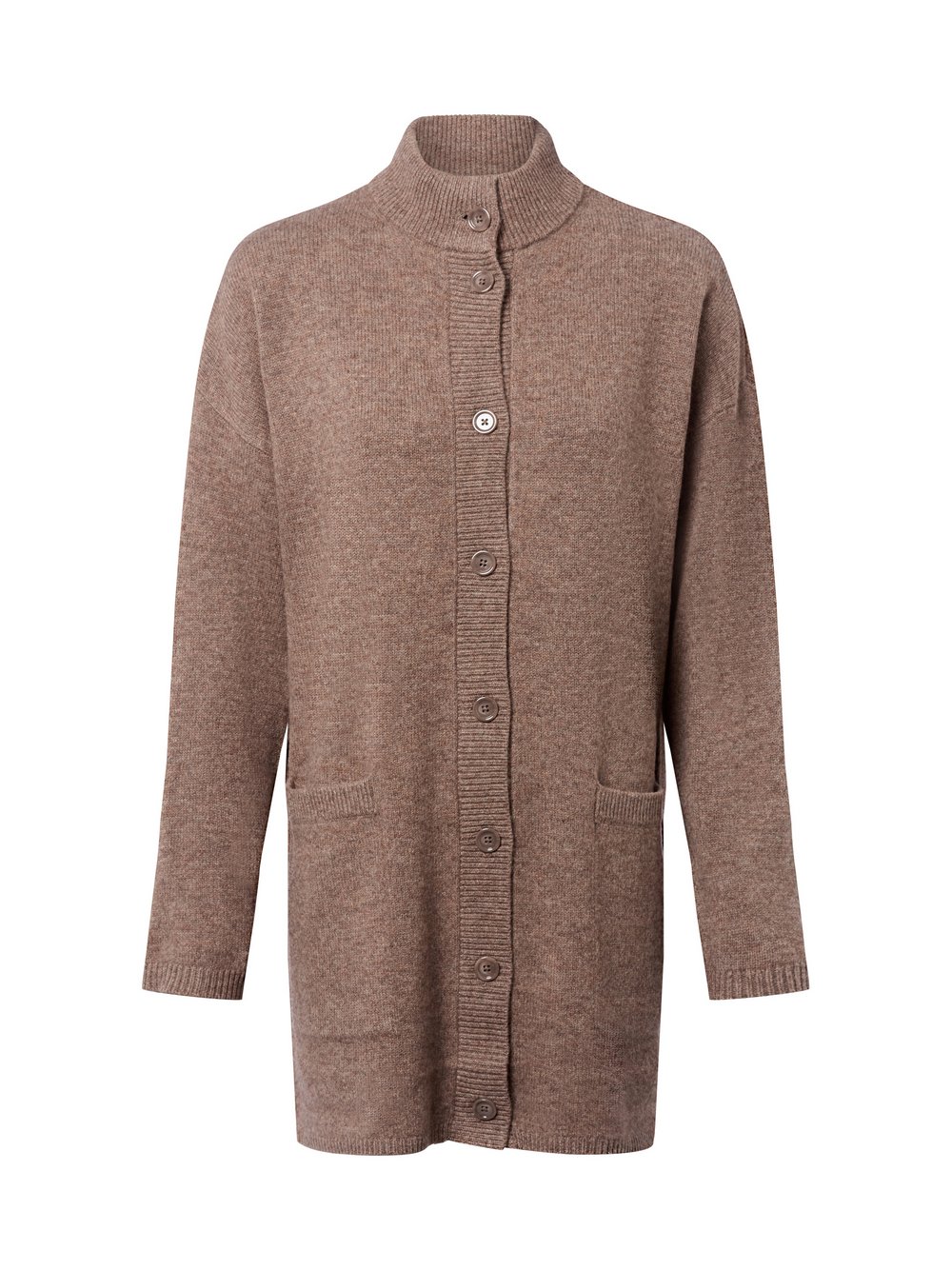 Franco Callegari Strickjacke aus Merinowolle Damen braun meliert, XXL