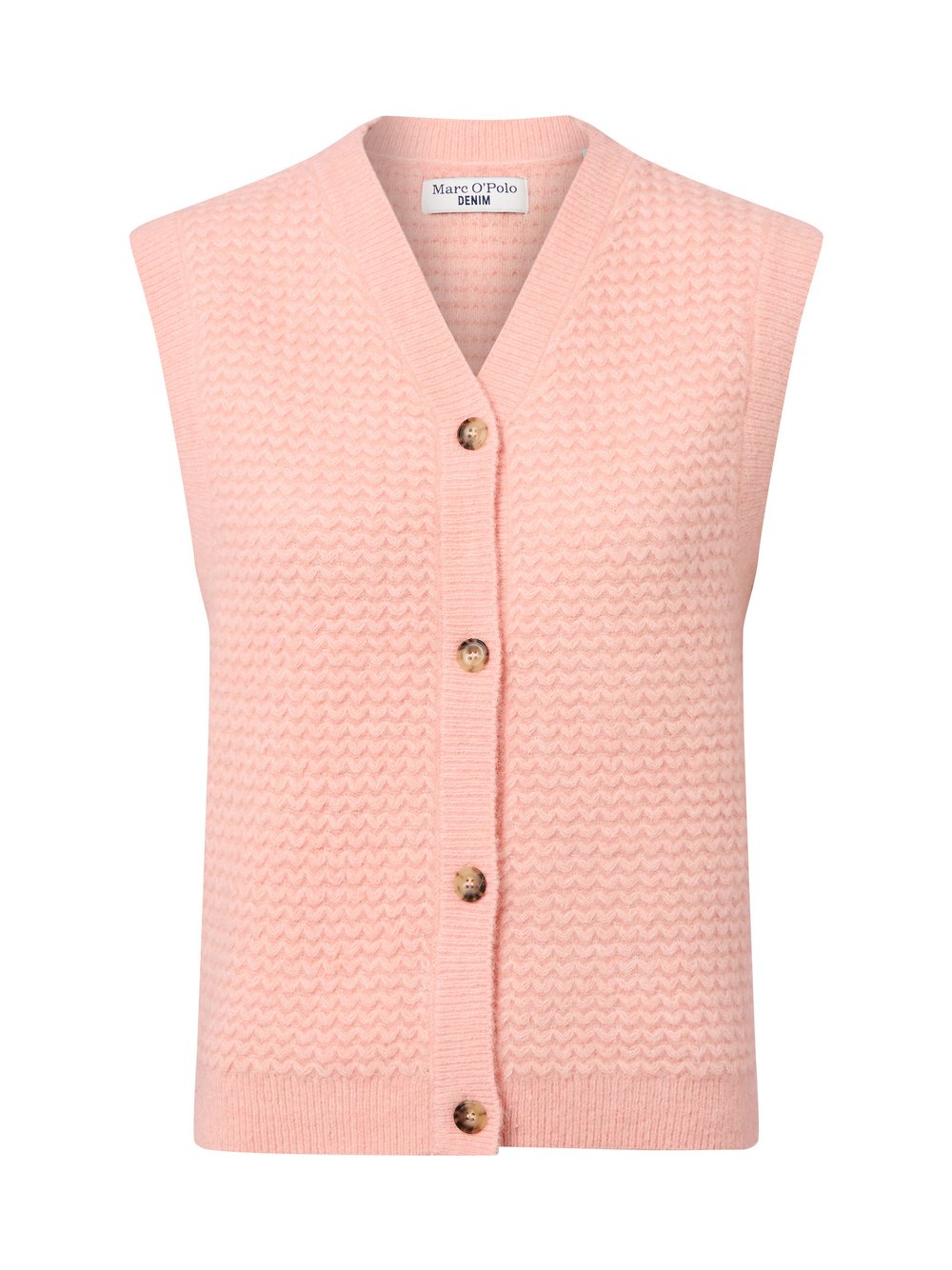 Thumbnail - Marc O'Polo Denim Strickweste mit Schurwolle und Alpaka Damen rosa meliert, S