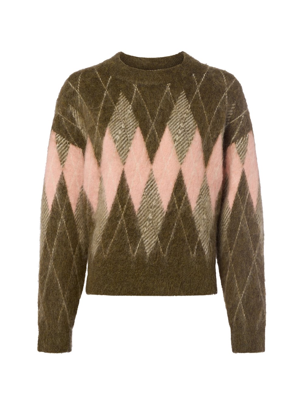 Thumbnail - Marc O'Polo Denim Pullover mit Mohair-Anteil Damen Schurwolle mehrfarbig kariert, L