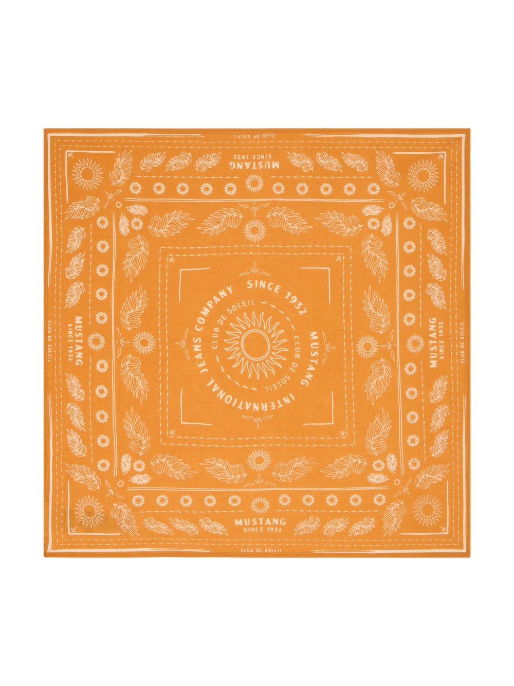 Mustang Schal Damen Baumwolle orange, ONE SIZE