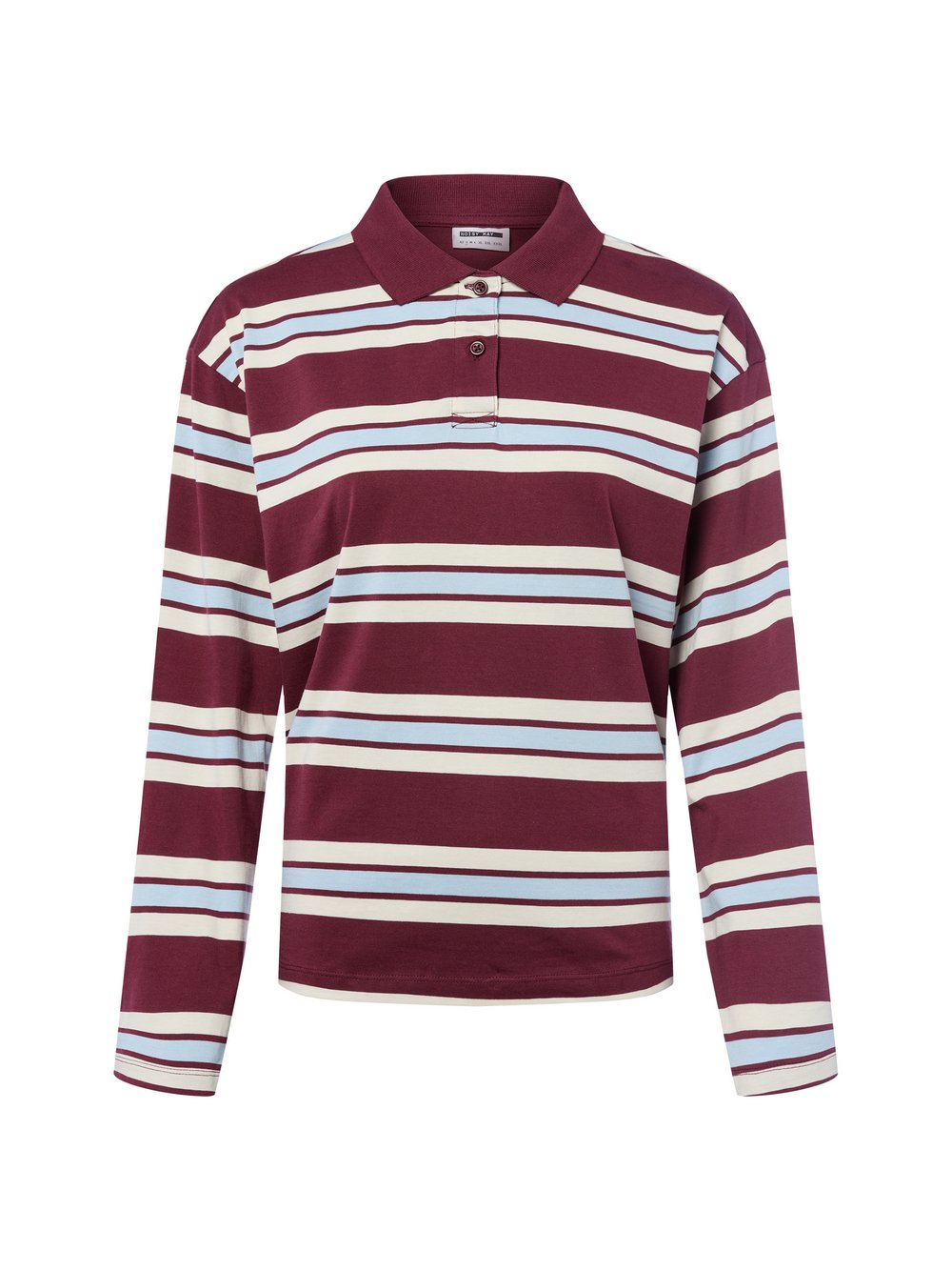 Noisy May Poloshirt Damen Baumwolle rot gestreift, S