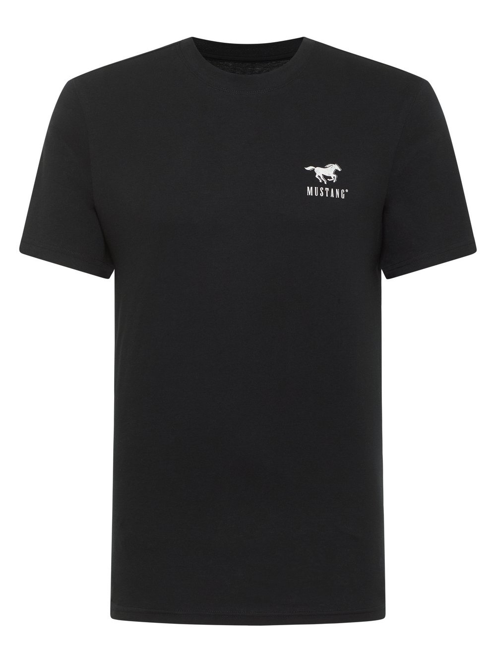 Mustang T-Shirt Herren Baumwolle schwarz, M