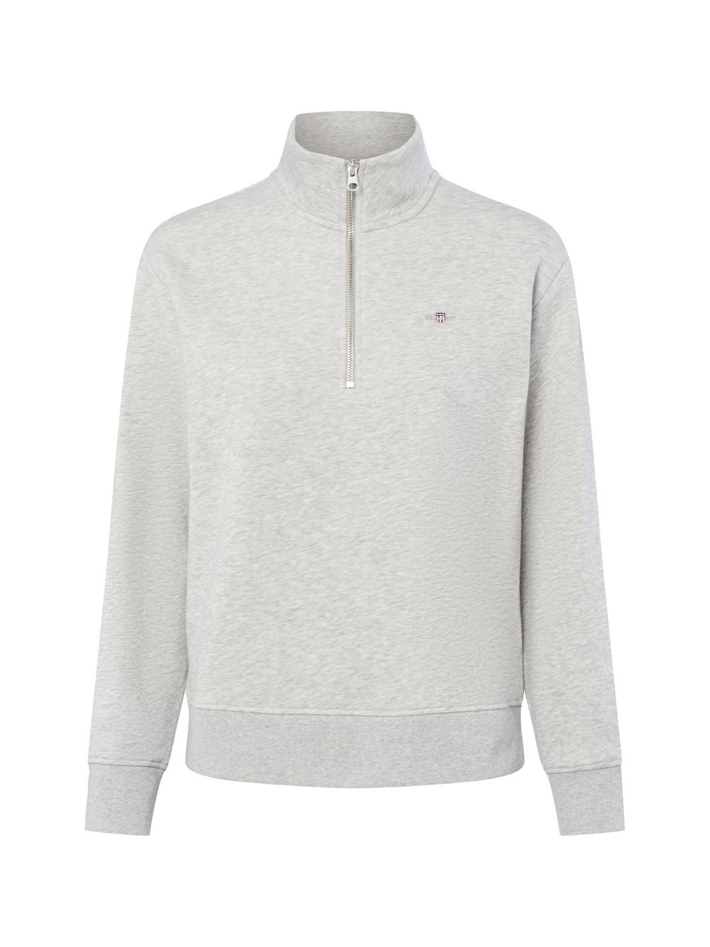 Gant Sweatshirt Damen Baumwolle grau meliert, S