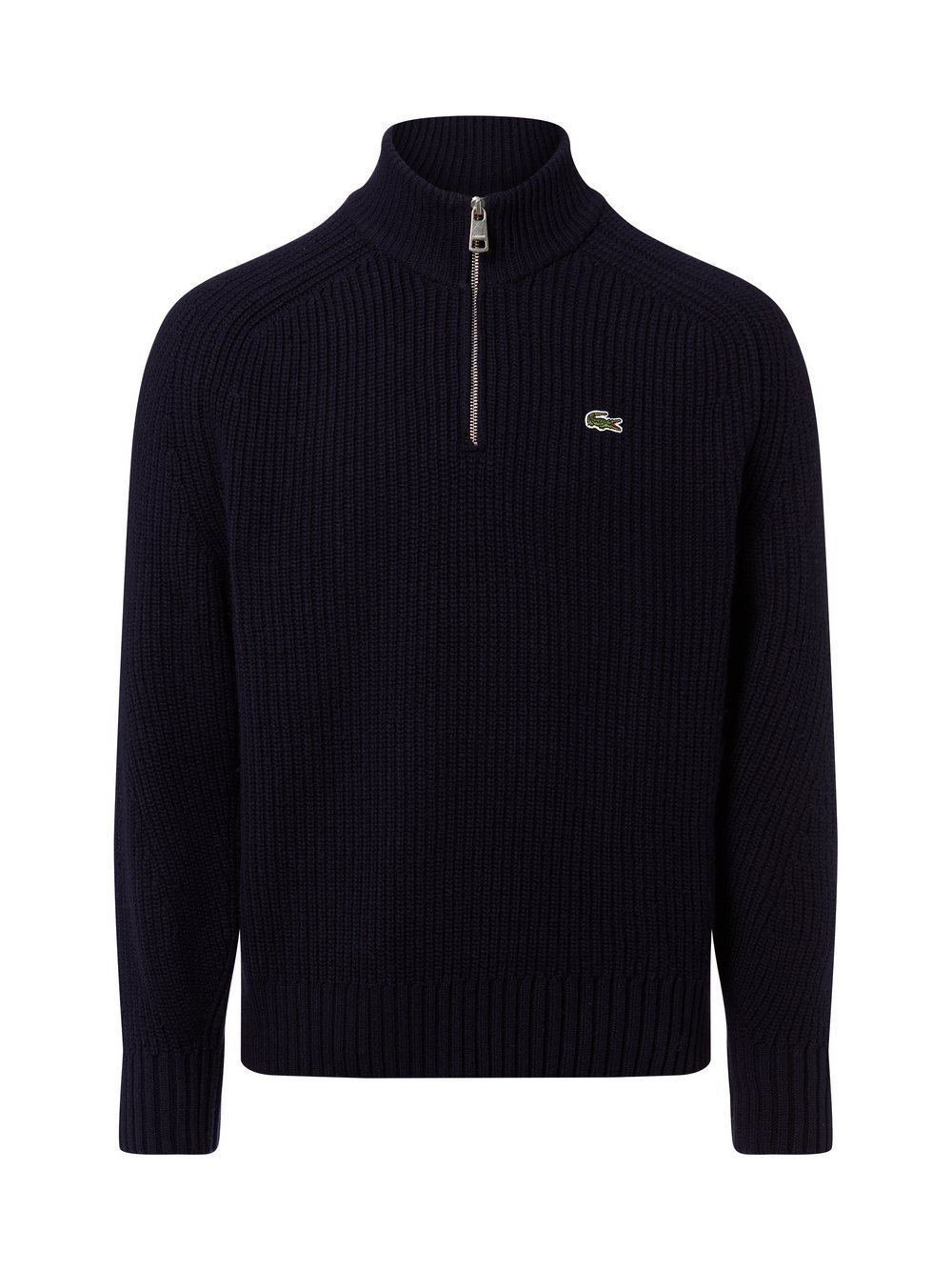 Lacoste Wollpullover Herren Grobstrick blau, 4