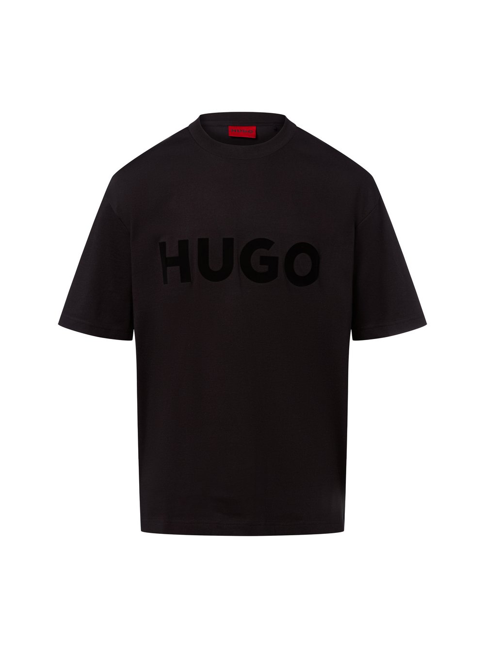 HUGO T-Shirt Herren Baumwolle schwarz bedruckt, XXL