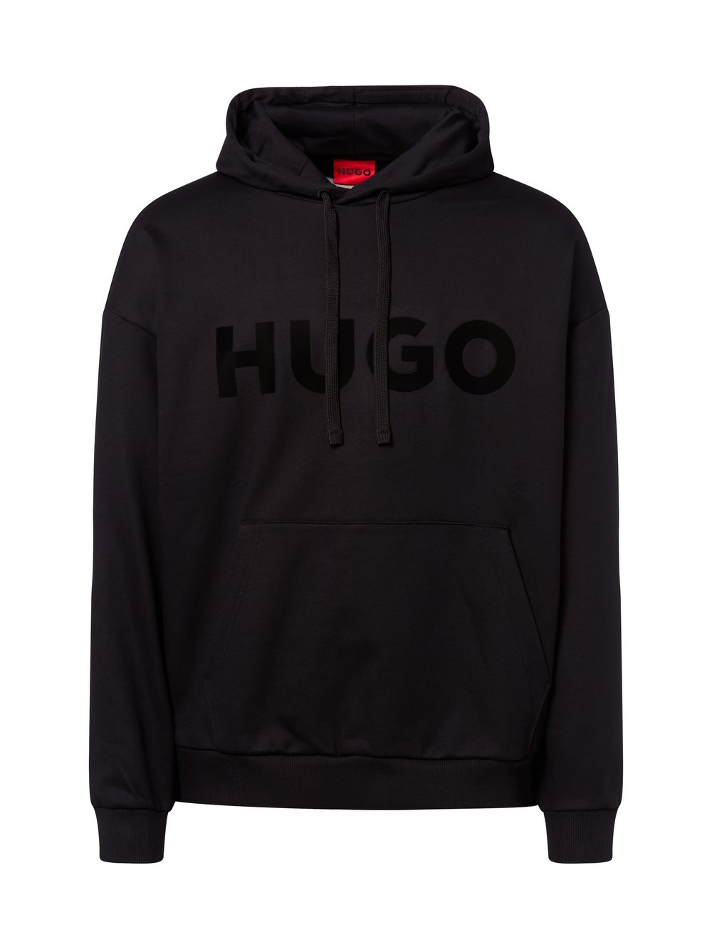 HUGO Hoodie Herren Baumwolle schwarz, S
