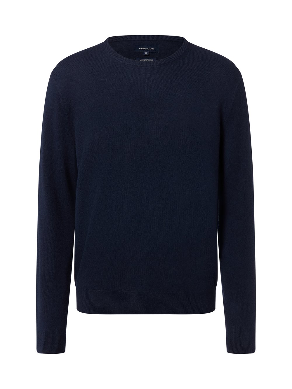 Andrew James Pullover mit Woll- und Kaschmir-Anteil Herren Wolle blau, L