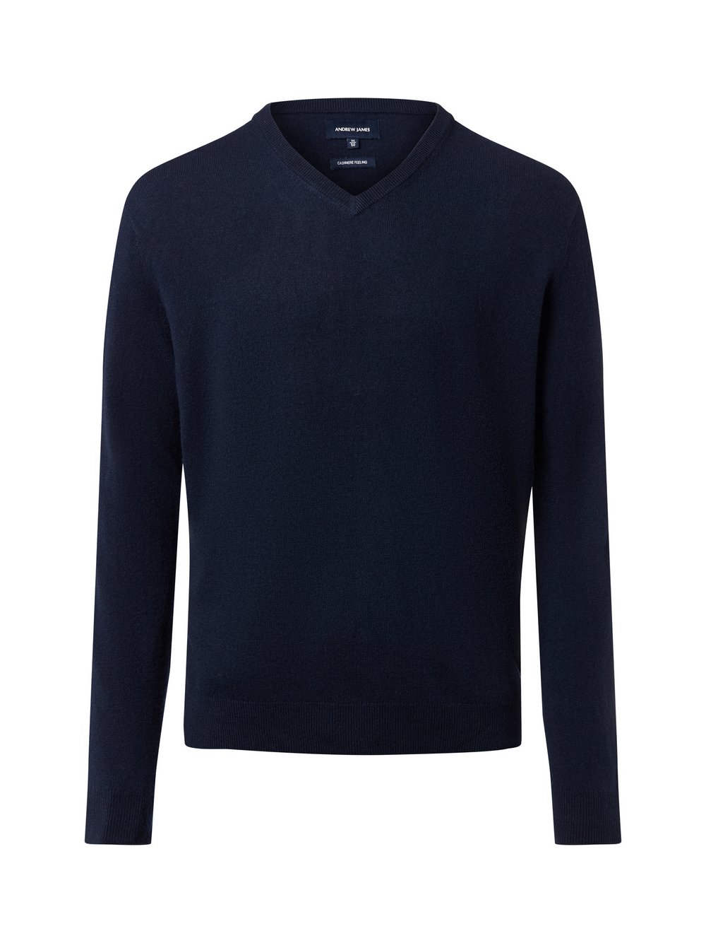 Andrew James Strickpullover mit Wolle und Cashmere Herren blau, XXL