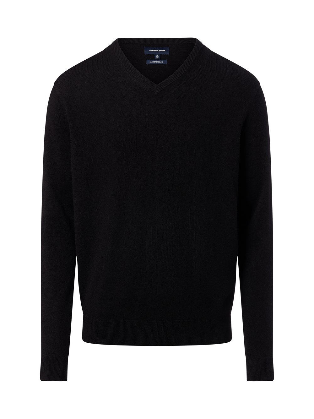 Andrew James Strickpullover mit Wolle und Cashmere Herren schwarz, M