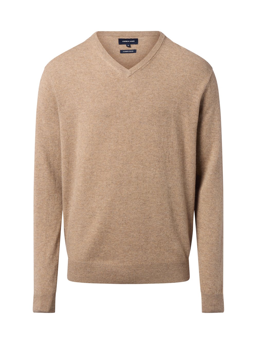Andrew James Strickpullover mit Wolle und Cashmere Herren braun, XXL