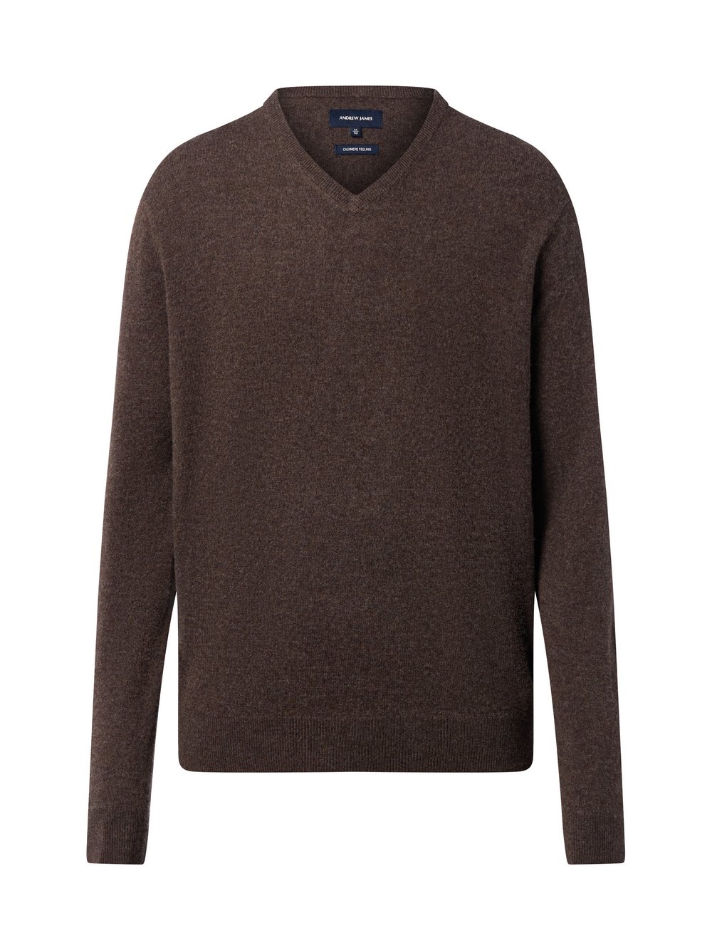 Andrew James Strickpullover mit Wolle und Cashmere Herren braun, L