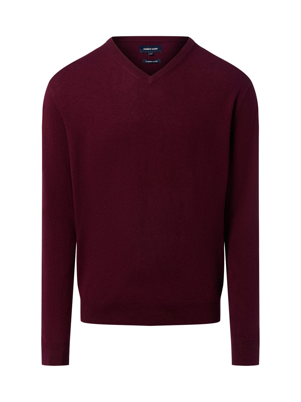 Andrew James Strickpullover mit Wolle und Cashmere Herren rot, S