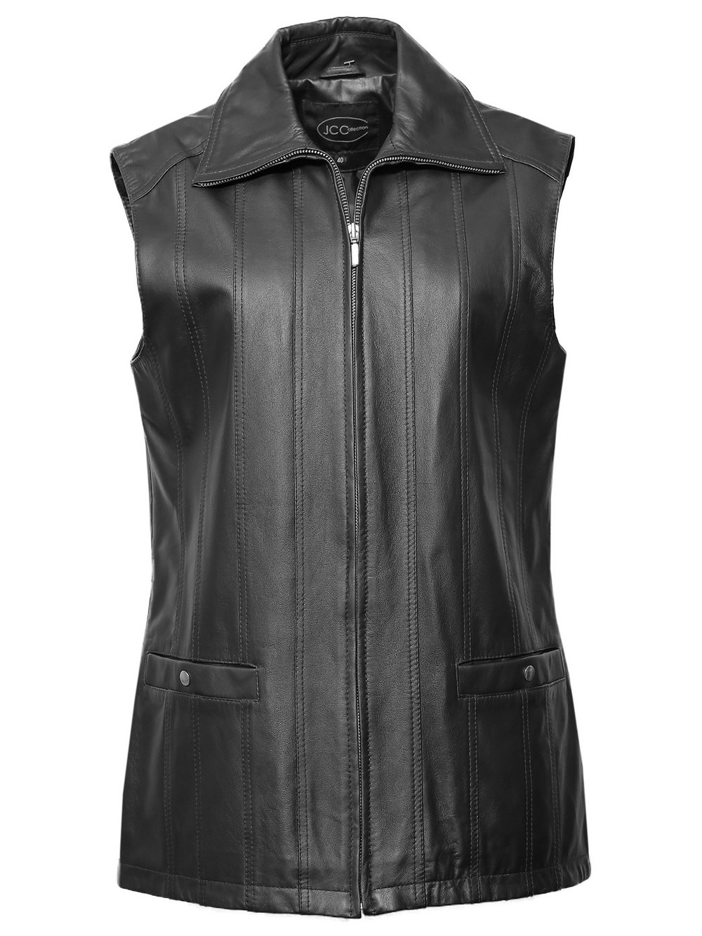 JCC Lederweste Damen schwarz, 40