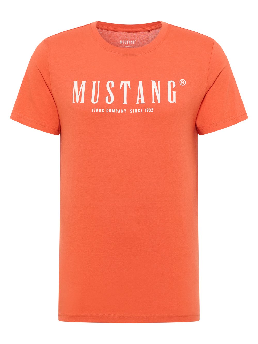 Mustang T-Shirt Herren Baumwolle orange, XXXL