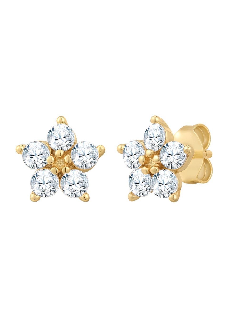 Rafaela Donata Ohrstecker Damen Sterlingsilber gold, ONE SIZE