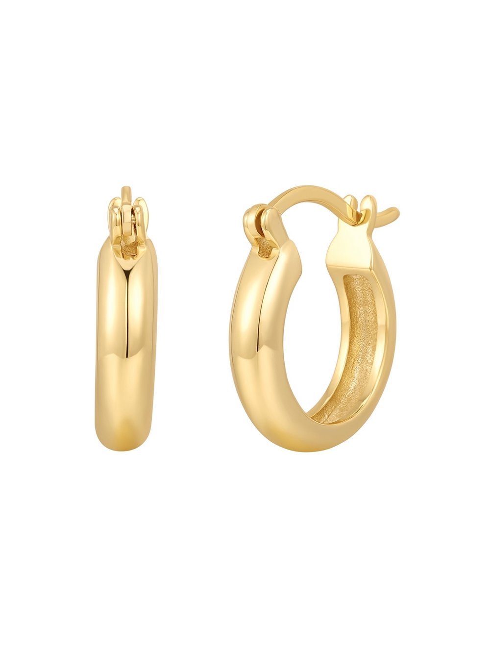 Thumbnail - Rafaela Donata Creolen Damen Sterlingsilber gold, ONE SIZE