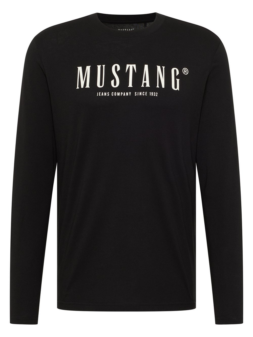 Mustang T-Shirt Herren Baumwolle schwarz, M