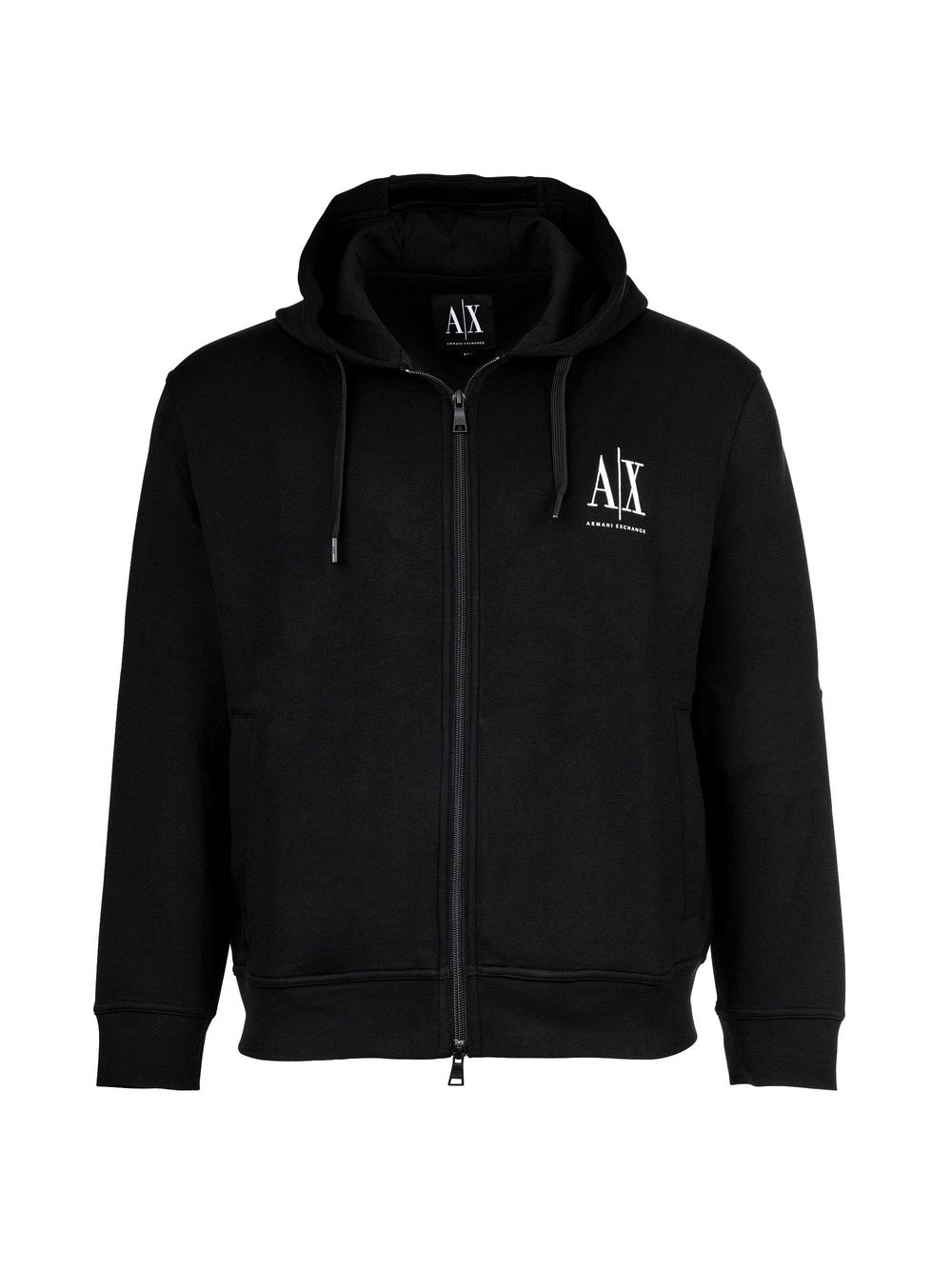 Armani Exchange Sweatjacke Herren Baumwolle schwarz, L