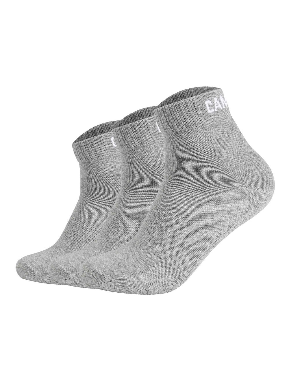 Camp David Socken 3er Pack Herren Baumwolle grau, 43-46