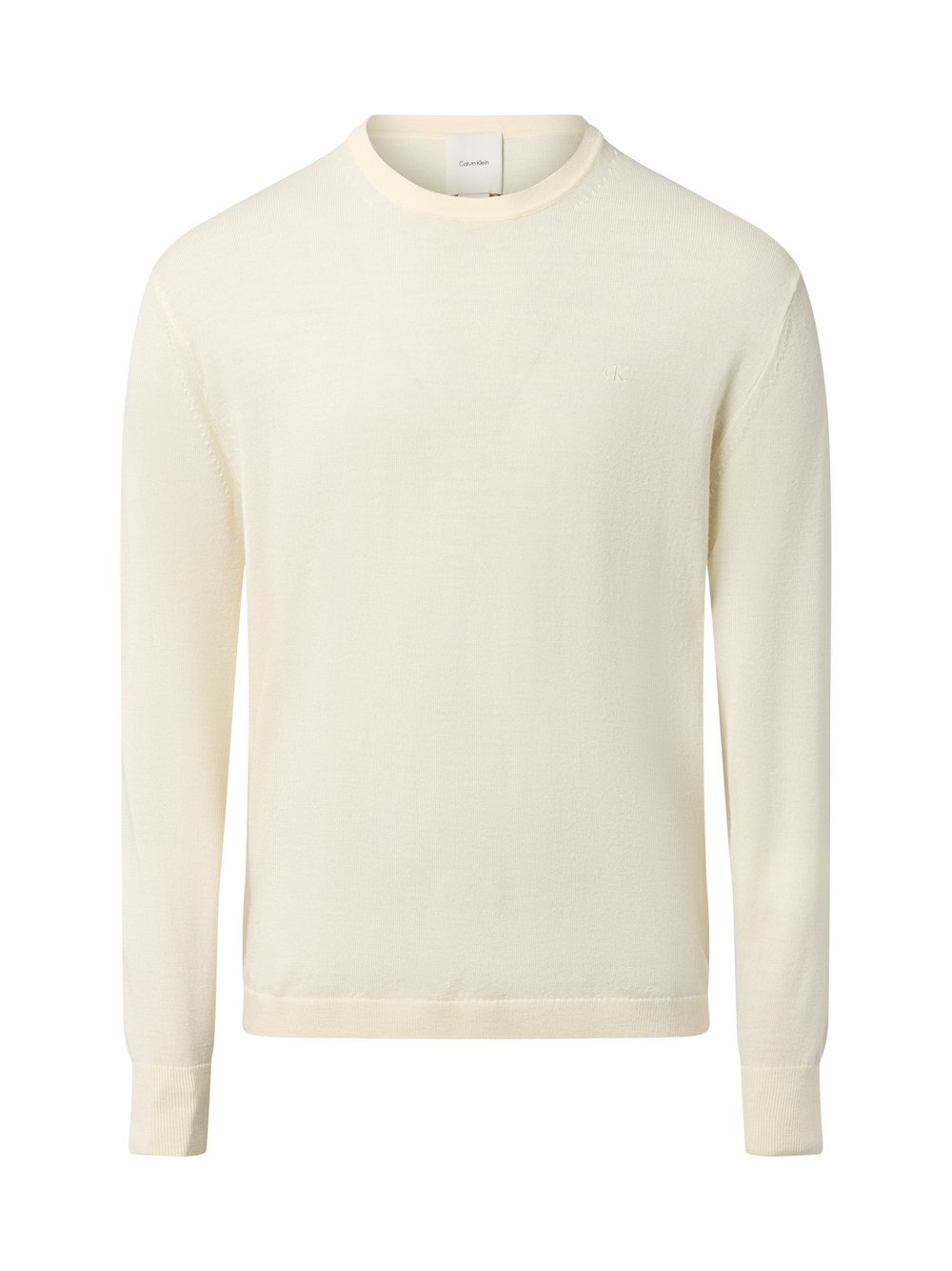 Calvin Klein Wollpullover Herren Wolle weiß, M