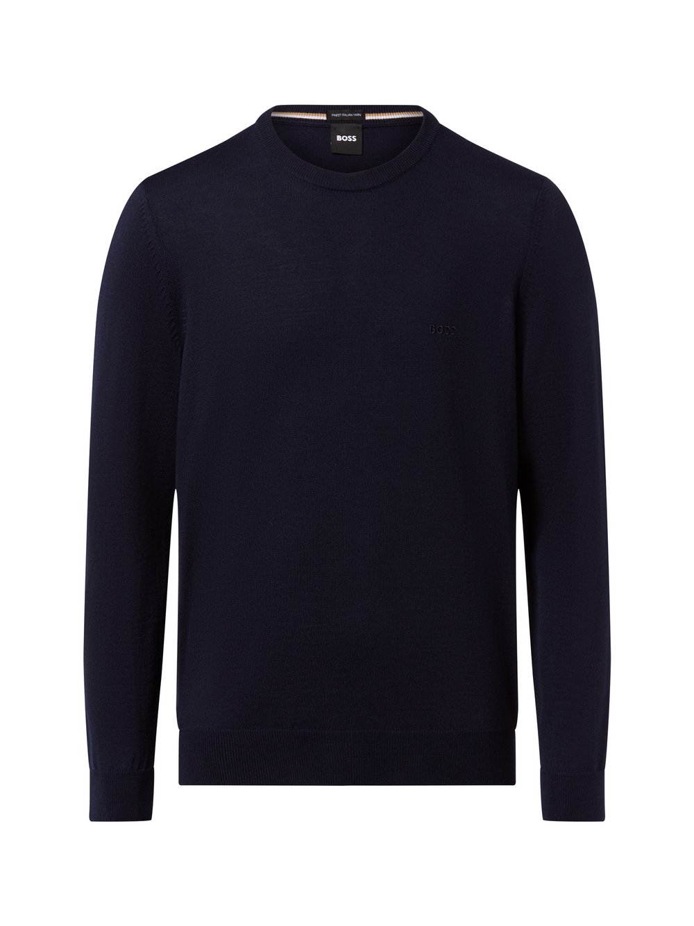 Thumbnail - BOSS Schurwoll-Pullover Herren Schurwolle blau, L