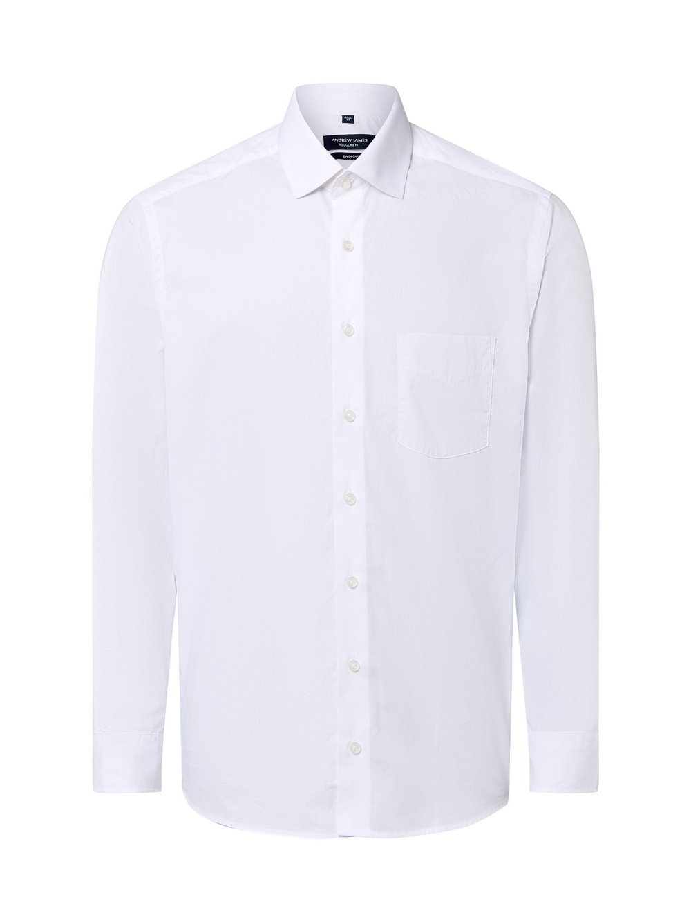 Finshley & Harding Hemd Herren Regular Fit Baumwolle weiß, 45