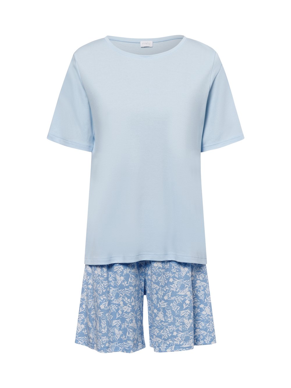 Thumbnail - Mey Schlafanzug Damen Baumwolle blau gemustert, 46