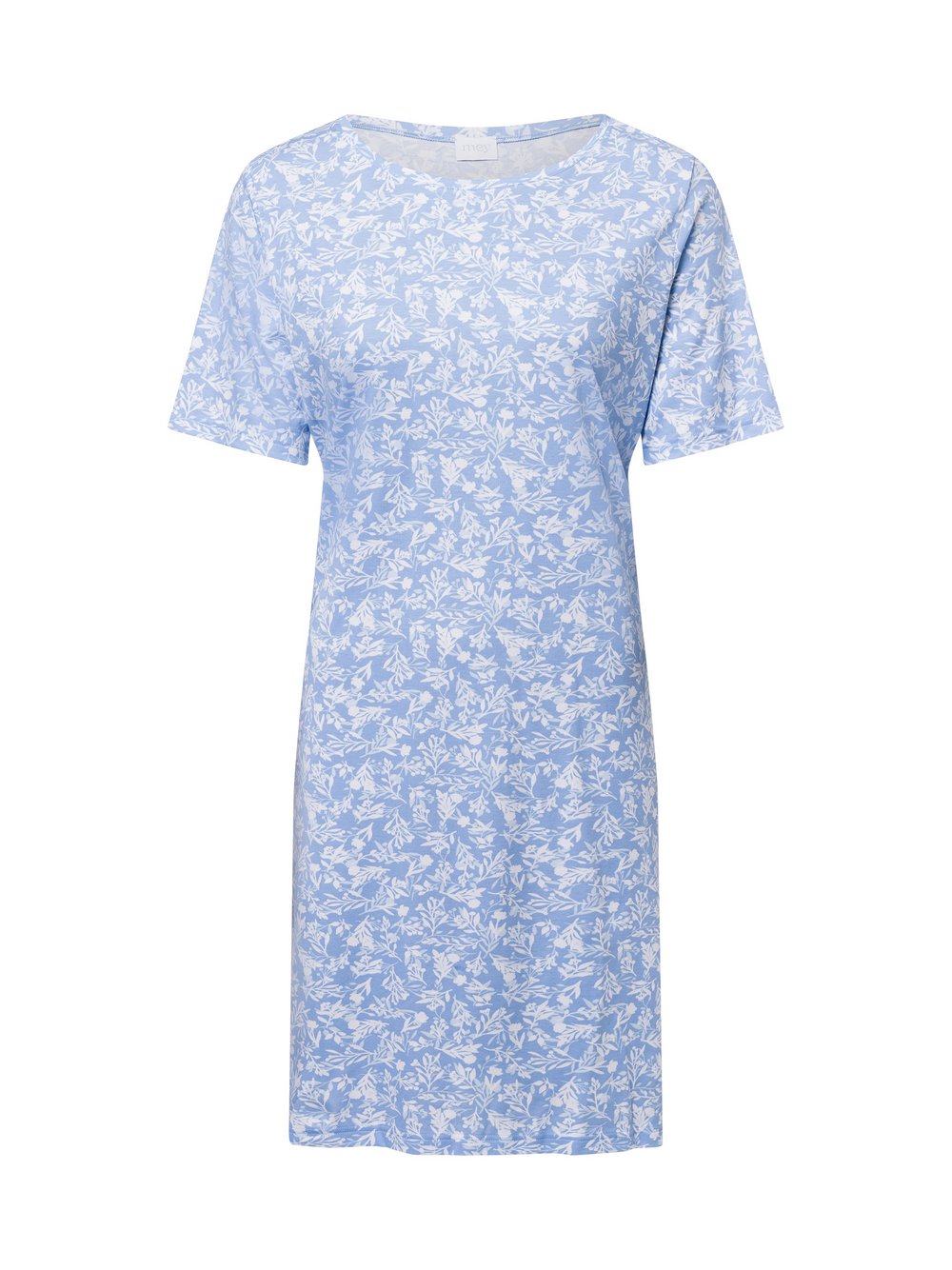 Mey Nachthemd Damen Baumwolle blau gemustert, 42