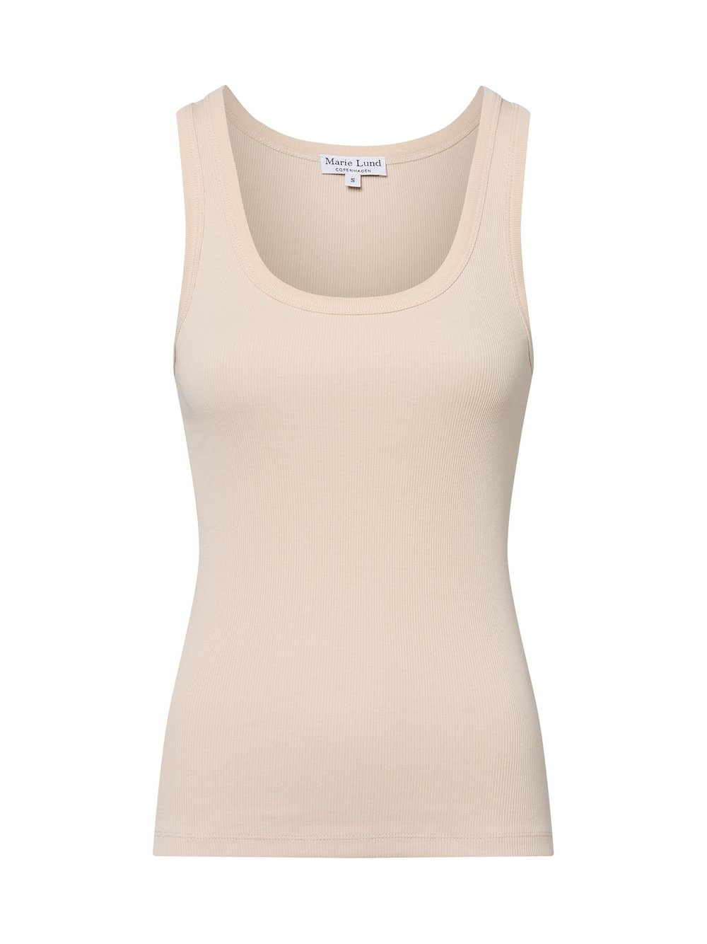 Marie Lund Top Damen Baumwolle beige, XS