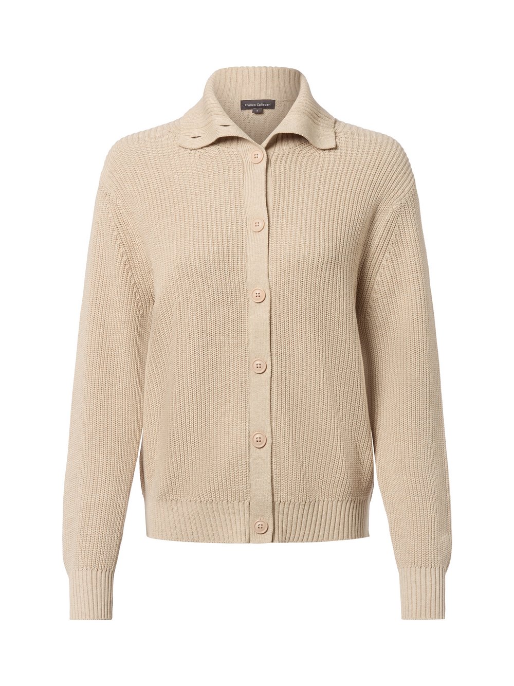 Franco Callegari Strickjacke Damen Baumwolle mehrfarbig meliert, L