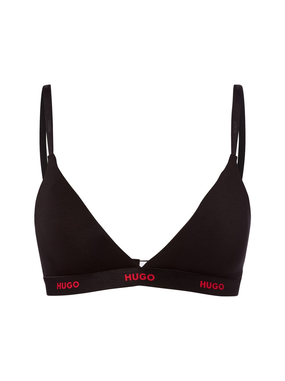 Thumbnail - HUGO Triangel-BH Damen Baumwolle schwarz, XS