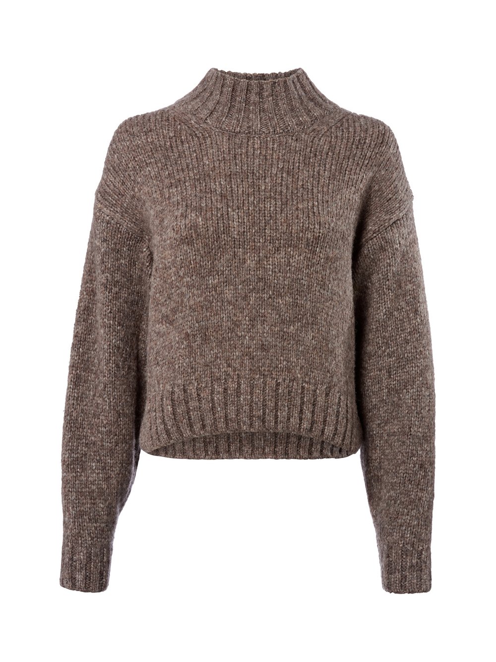Thumbnail - Marc Cain Strickpullover mit Alpaka-Anteil Damen Grobstrick braun meliert, 42