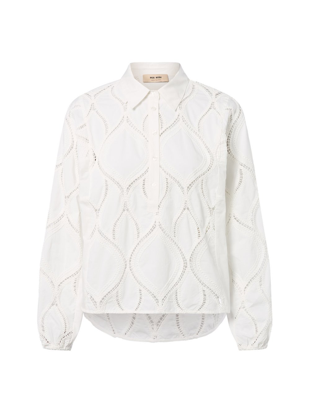 MOS MOSH Bluse Damen Baumwolle weiß, M