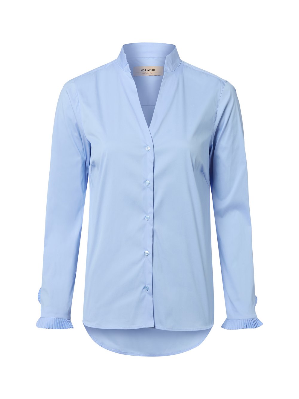 Thumbnail - MOS MOSH Bluse Damen Baumwolle blau, XS