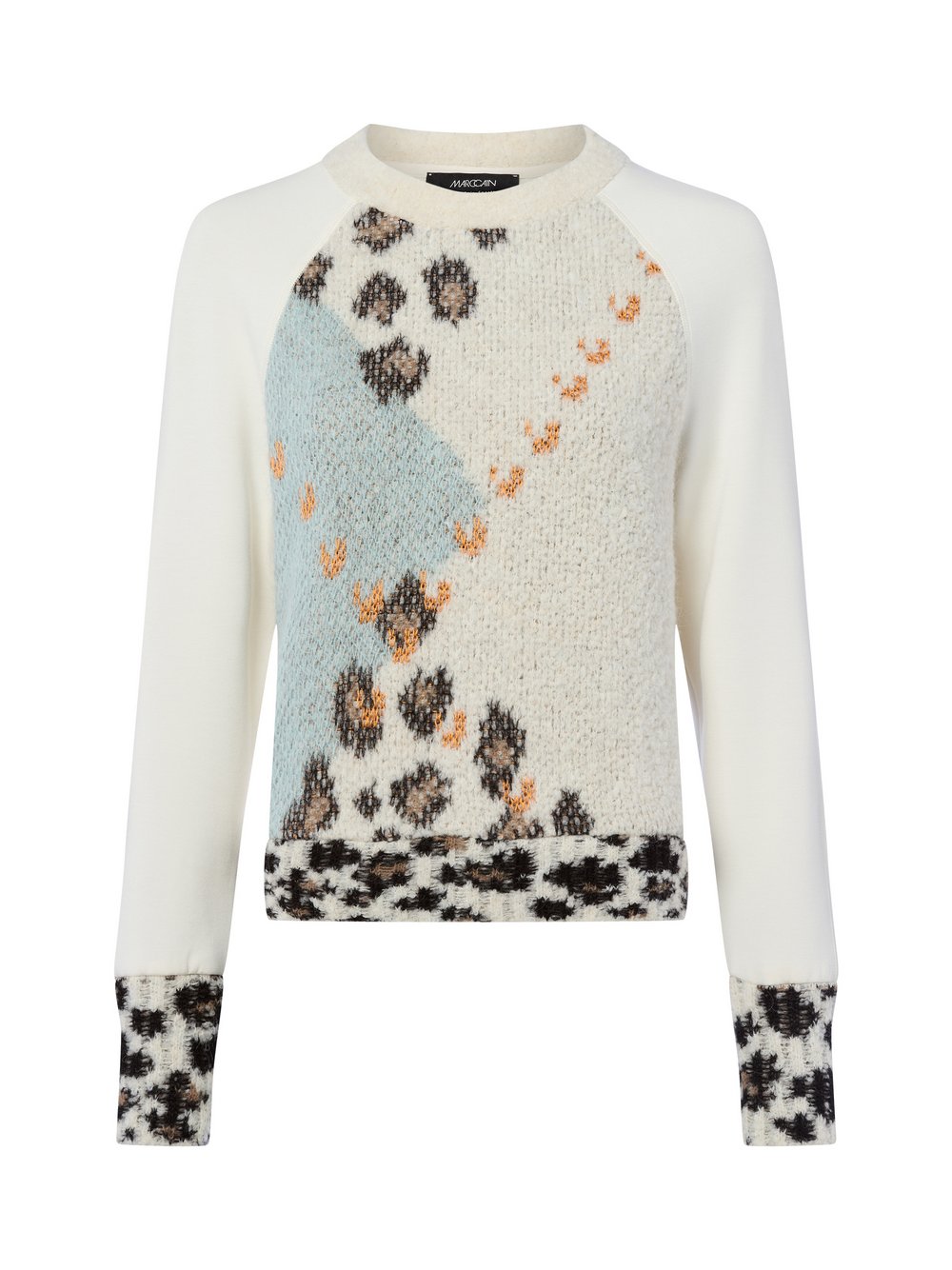 Thumbnail - Marc Cain Sweatshirt mit Alpaka- und Mohair-Anteil Damen mehrfarbig gemustert, 36