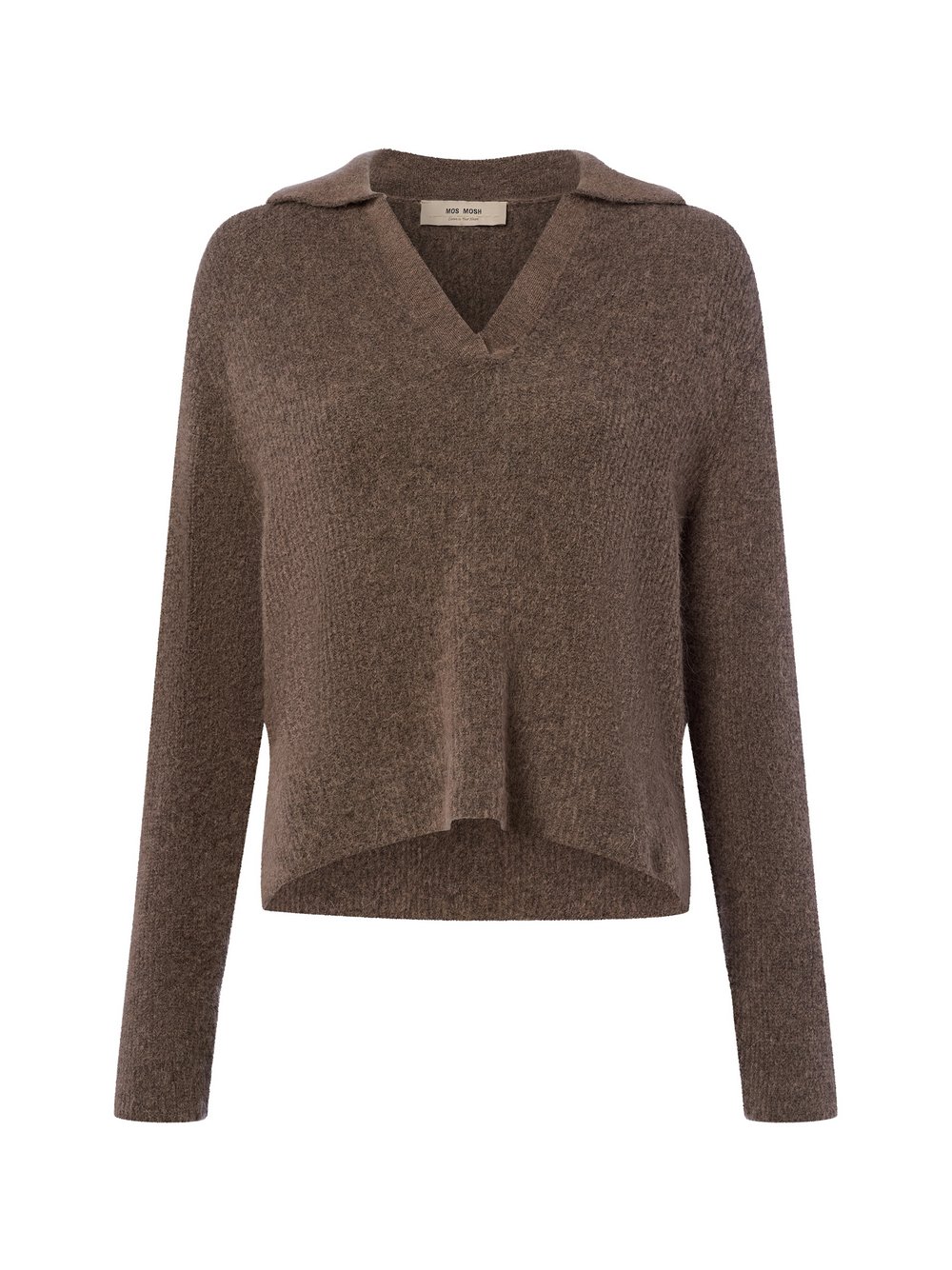 MOS MOSH Strickpullover mit Alpaka-Anteil Damen Feinstrick mehrfarbig meliert, XS