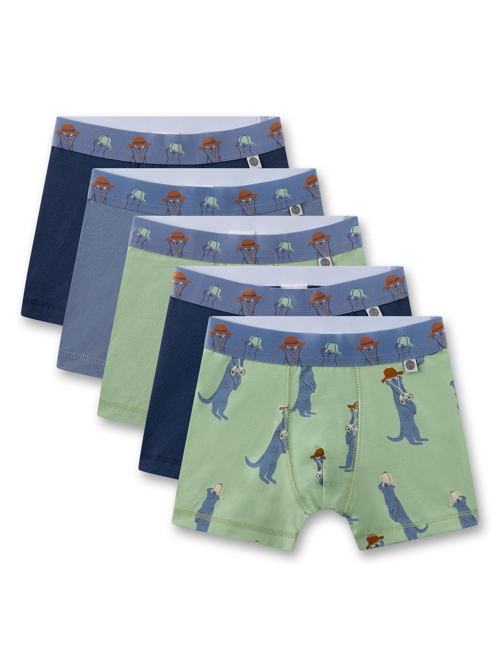 Sanetta Boxershort 5er Pack Jungen Baumwolle mehrfarbig bedruckt, 104