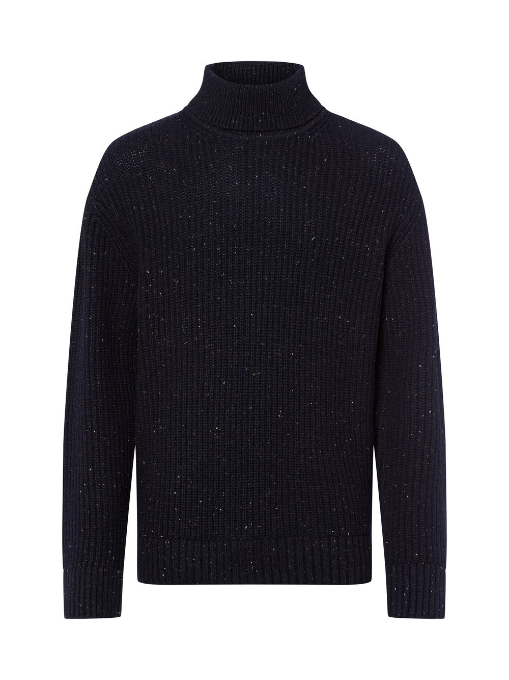 Selected Rollkragenpullover Herren Wolle blau meliert, S