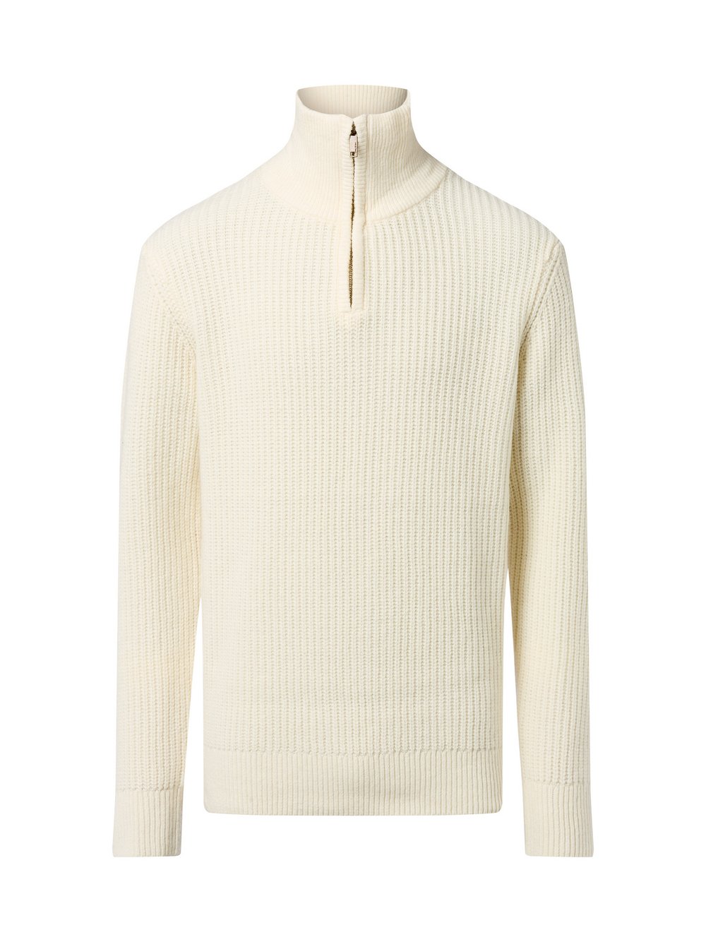 Selected Strickpullover Herren Rippe weiß, XXL